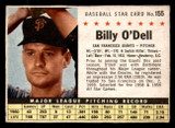 1961 Post Cereal #155 Billy O'Dell Very Good  ID: 280506