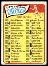 1965 Topps #189 Checklist 177-264 Marked 