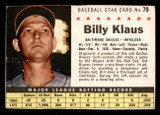 1961 Post Cereal #79 Billy Klaus Very Good  ID: 280294