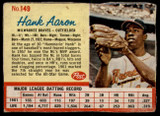 1962 Post Cereal #149 Hank Aaron Very Good  ID: 137256