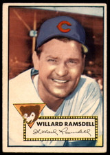 1952 Topps #114 Willard Ramsdell Excellent 1952 Topps #114 Willard Ramsdell Excellent