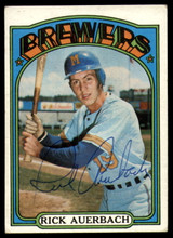 1972 Topps #153 Rick Auerbach Signed Auto Autograph RC Rookie