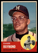 1963 Topps #519 Claude Raymond Excellent+ RC Rookie ID: 160611