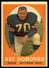 1958 Topps #106 Art Donovan Ex-Mint 
