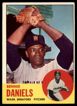 1963 Topps #497 Bennie Daniels Excellent+  ID: 160510