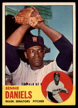 1963 Topps #497 Bennie Daniels Excellent+  ID: 160511