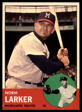 1963 Topps #536 Norm Larker NM Near Mint  ID: 113465