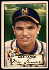 1952 Topps #101 Max Lanier Very Good  ID: 190309