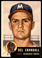 1953 Topps #197 Del Crandall Very Good  ID: 183672