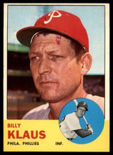 1963 Topps #551 Billy Klaus Ex-Mint  ID: 160787