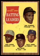 1962 Topps #52 Clemente/Pinson/Boyer/Moon N.L. Batting Leaders Excellent+  ID: 149320