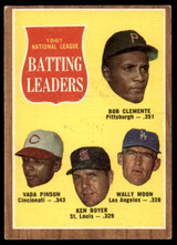 1962 Topps #52 Clemente/Pinson/Boyer/Moon N.L. Batting Leaders Excellent+  ID: 149327