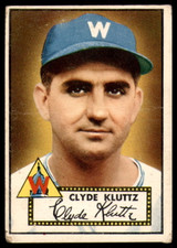 1952 Topps #132 Clyde Kluttz G-VG RC Rookie 1952 Topps #132 Clyde Kluttz G-VG RC Rookie