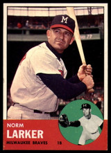 1963 Topps #536 Norm Larker Ex-Mint  ID: 160726