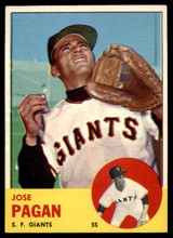 1963 Topps #545 Jose Pagan Ex-Mint  ID: 160766