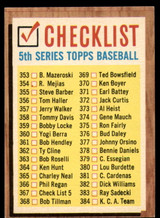 1962 Topps #367 Checklist 353-429 Ex-Mint  ID: 169985