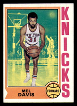 1974-75 Topps # 43 Mel Davis Near Mint 