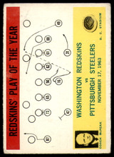 1964 Philadelphia #196 Bill McPeak Washington Football NFL Play of the Year Very Good 