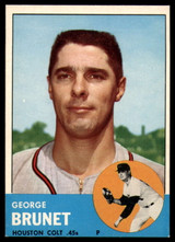 1963 Topps #538 George Brunet EX/NM  ID: 113467