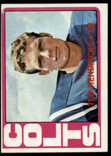 1972 Topps # 93 Ted Hendricks EX/NM RC Rookie 1972 Topps # 93 Ted Hendricks EX/NM RC Rookie