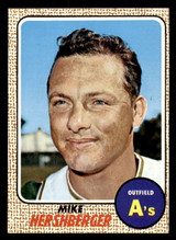1968 Topps # 18 Mike Hershberger Very Good 