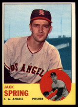 1963 Topps #572 Jack Spring Ex-Mint High # ID: 161240