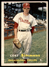 1957 Topps #158 Curt Simmons Ex-Mint  ID: 190438