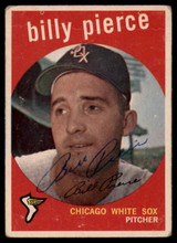 1959 Topps #410 Billy Pierce Signed Auto Autograph 1959 Topps #410 Billy Pierce Signed Auto Autograph
