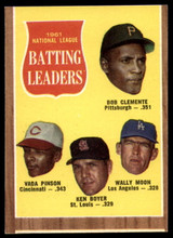 1962 Topps #52 Clemente/Pinson/Boyer/Moon N.L. Batting Leaders EX Excellent  ID: 110637