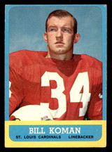 1963 Topps #154 Bill Koman Very Good  ID: 272987