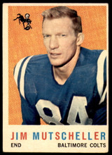 1959 Topps #89 Jim Mutscheller Excellent  ID: 266077