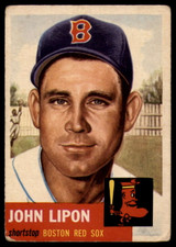 1953 Topps #40 Johnny Lipon Very Good  ID: 137315