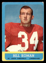 1963 Topps #154 Bill Koman Very Good ID: 272990 1963 Topps #154 Bill Koman Very Good ID: 272990