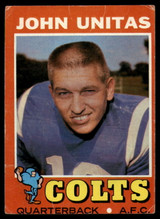 1971 Topps #   1 Johnny Unitas Very Good  ID: 151952