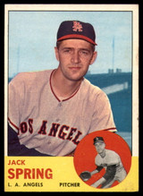 1963 Topps #572 Jack Spring Excellent+ High # ID: 161243