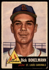 1953 Topps #204 Dick Bokelmann G/VG Good/Very Good RC Rookie