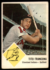 1963 Fleer #12 Tito Francona EX Excellent 