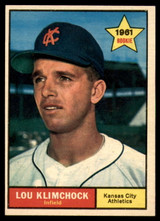 1961 Topps #462 Lou Klimchock NM Near Mint  ID: 112737