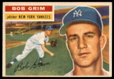 1956 Topps #52 Bob Grim DP EX/NM  ID: 115328