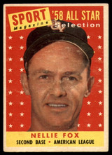 1958 Topps #479 Nellie Fox AS EX++ Excellent++ 