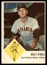 1963 Fleer #66 Billy O'Dell Very Good  ID: 149661