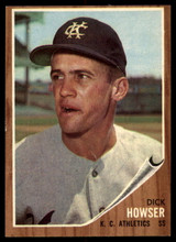 1962 Topps #13 Dick Howser Near Mint ID: 179367 1962 Topps #13 Dick Howser Near Mint ID: 179367