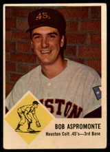 1963 Fleer #37 Bob Aspromonte EX Excellent 