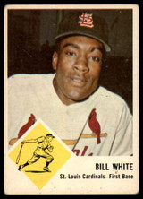 1963 Fleer #63 Bill White EX Excellent  ID: 114923