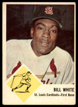 1963 Fleer #63 Bill White EX Excellent  ID: 114924