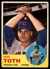 1963 Topps #489 Paul Toth VG Very Good RC Rookie ID: 113407