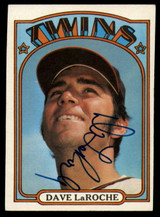 1972 Topps #352 Dave LaRoche Signed Auto Autograph 
