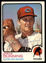 1973 Topps # 53 Steve Dunning Signed Auto Autograph 