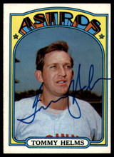 1972 Topps #204 Tommy Helms Signed Auto Autograph 