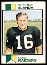 1973 Topps # 25 George Blanda Ex-Mint  ID: 178864